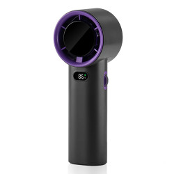 Techsuit  Premium Handheld Fan (K38)  Portable, Adjustable, Rechargeable, Digital Display, 4000mAh  Black