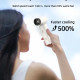 Techsuit  Premium Handheld Fan (FS15)  Multifunctional, Portable, Adjustable, 80000rpm, Rechargeable, 4500mAh  White