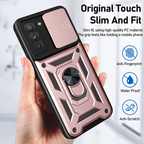 Techsuit  CamShield Series  Samsung Galaxy S21 FE 5G  Rose Gold