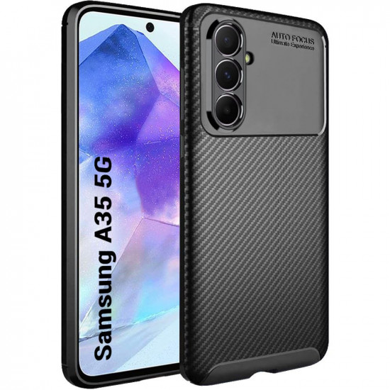 Techsuit CarbonFiber Samsung Galaxy A35 5G Black Techsuit CarbonFiber Samsung Galaxy A35 5G Black