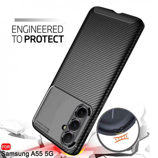 Techsuit CarbonFiber Samsung Galaxy A35 5G Black Techsuit CarbonFiber Samsung Galaxy A35 5G Black