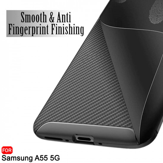 Techsuit  CarbonFiber  Samsung Galaxy A55 5G  Black