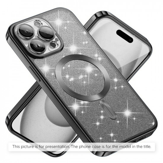 Techsuit Luxury Glitter MagSafe iPhone 15 Plus Black Techsuit Luxury Glitter MagSafe iPhone 15 Plus Black