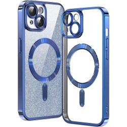Techsuit  Luxury Glitter MagSafe  iPhone 15 Plus  Deep Blue