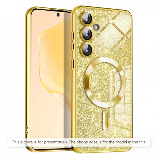 Techsuit Luxury Glitter MagSafe Samsung Galaxy S23 Plus Gold Techsuit Luxury Glitter MagSafe Samsung Galaxy S23 Plus Gold