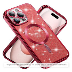 Techsuit  Luxury Glitter MagSafe  Samsung Galaxy S23 FE  Red