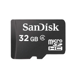 SanDisk  Memory Card (SDSDQM 032G B35)  MicroSDHC, 32GB, Class 4  Gray