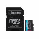 Kingston  Memory Card Canvas Go Plus (SDCG3/64GB)  MicroSDXC, with Adapter, 64GB, Class 10 / UHS 1 U3  Black