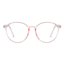 Techsuit  Anti Blue Light Glasses Reflex TR90 (F8551 C5)  Round  Pink