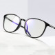 Techsuit  Anti Blue Light Glasses Reflex PC (F2822)  Round  Bright Black