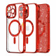 Techsuit Luxury Glitter MagSafe iPhone 12 Pro Max Red Techsuit Luxury Glitter MagSafe iPhone 12 Pro Max Red