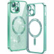 Techsuit Luxury Glitter MagSafe iPhone 14 Light Green Techsuit Luxury Glitter MagSafe iPhone 14 Light Green