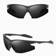 Techsuit  Bike Glasses (1806)  for Cycling and Sport Outdoor Activities, with UV Protection, Unisex  Black