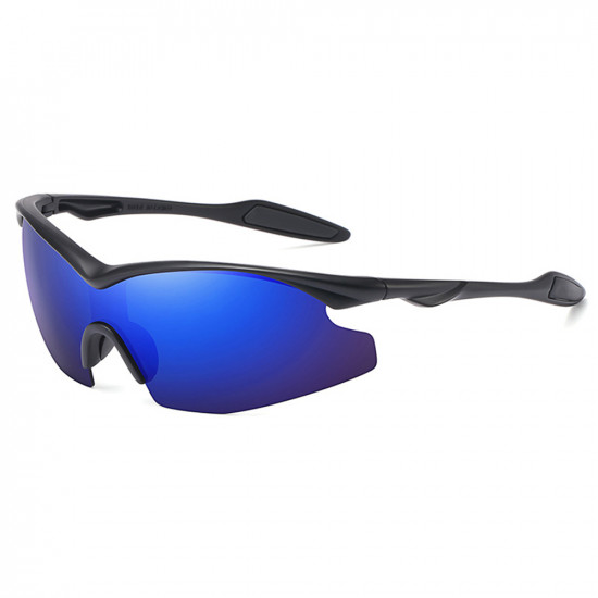 Techsuit  Bike Glasses (1806)  for Cycling and Sport Outdoor Activities, with UV Protection, Unisex  Black / Blue Purple