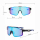 Techsuit  Bike Glasses (9337)  for Cycling, Sport Outdoor Activities, with UV Protection, PC Frame, Unisex  Gun / Green