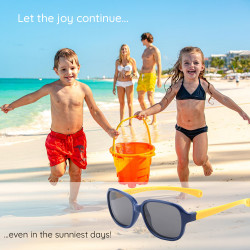 Techsuit  Sunglasses Polarised (8192 C12)  for Babies  Dark Blue / Yellow