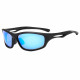 Techsuit  Bike Glasses (9309)  for Cycling and Sport Outdoor Activities, Polarized, PC Frame, Unisex  Black / Blue