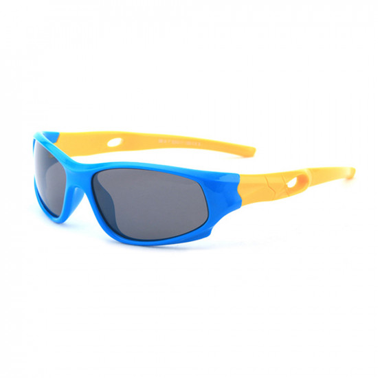 Techsuit  Sunglasses Polarised (816 C5)  Sport Type, for Kids Between 3 8 Years  Blue / Yellow