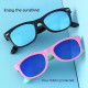 Techsuit  Sunglasses Polarised (D802)  for Kids Between 3 8 Years, UV Protection  Pink / Green / Pink