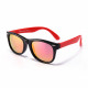 Techsuit  Sunglasses Polarised (D802)  for Kids Between 3 8 Years, UV Protection  Black / Pink