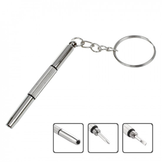 Techsuit  Glasses Screwdriver (ST1)  from Metal, 6 x 0.5cm  Silver