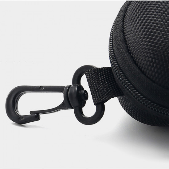 Techsuit  Glasses Case (ETFE1)  with Zipper, EVA Material, 167 x 76 x 63mm  Black