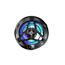 Techsuit  Phone Cooler (SL17)  Magnetic, Temperature Display, Lights, Fast Cooling, Hydraulic Noise Reduction  Black