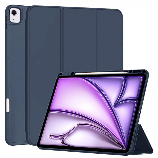Techsuit Flex Trifold (with Pencil Holder) iPad Air 13 (2024) Dark Blue Techsuit Flex Trifold (with Pencil Holder) iPad Air 13 (2024) Dark Blue