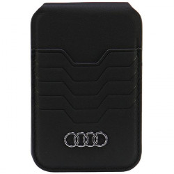 Audi Leather Wallet Card Slot Stand black MagSafe AU-MSCH-GT/D3-BK
