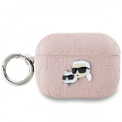 Karl Lagerfeld KLAP2PGKCPP AirPods Pro 2 (2022/2023) cover pink Monogram Karl & Choupette Head