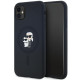 Karl Lagerfeld KLHMN61SCMKCRHK iPhone 11 / Xr 6.1" black hardcase Silicone Karl & Choupette MagSafe