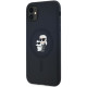 Karl Lagerfeld KLHMN61SCMKCRHK iPhone 11 / Xr 6.1" black hardcase Silicone Karl & Choupette MagSafe