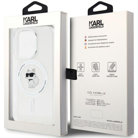 Karl Lagerfeld KLHMP13LHFCCNOT iPhone 13 Pro / 13 6.1" transparent hardcase IML Choupette MagSafe