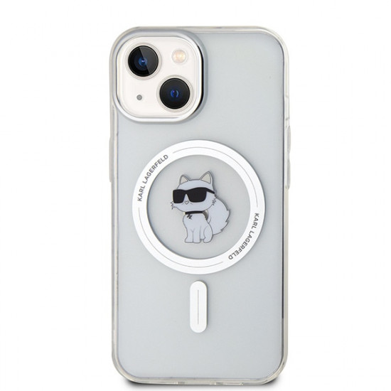 Karl Lagerfeld KLHMP14SHFCCNOT iPhone 14 / 15 / 13 6.1" transparent hardcase IML Choupette MagSafe