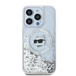 Karl Lagerfeld KLHMP14XLGCHSGH iPhone 14 Pro Max 6.7" hardcase transparent Liquid Glitter Choupette Head Magsafe Karl Lagerfeld KLHMP14XLGCHSGH iPhone 14 Pro Max 6.7" hardcase transparent Liquid Glitter Choupette Head Magsafe