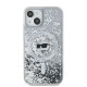 Karl Lagerfeld KLHMP15MLGCHSGH iPhone 15 Plus / 14 Plus 6.7" hardcase transparent Liquid Glitter Choupette Head Magsafe