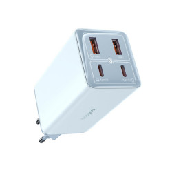 Baseus Wall Charger GaN6 Pro (P10162705312 00) 2x USB, 2x Type C, 100W, with Cable Type C, 100W, 20V, 5A, 1m Blue Baseus Wall Charger GaN6 Pro (P10162705312 00) 2x USB, 2x Type C, 100W, with Cable Type C, 100W, 20V, 5A, 1m Blue