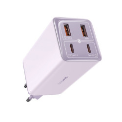 Baseus Wall Charger GaN6 Pro (P10162705532 00) 2x USB, 2x Type C, 100W, with Cable Type C, 100W, 20V, 5A, 1m Purple Baseus Wall Charger GaN6 Pro (P10162705532 00) 2x USB, 2x Type C, 100W, with Cable Type C, 100W, 20V, 5A, 1m Purple