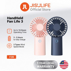 JisuLife  Premium Mini Hand Fan Life3 (F2B)  Portable, Ultra Silent, Type C, 3 Speeds, 4000mAh  Pink JisuLife  Premium Mini Hand Fan Life3 (F2B)  Portable, Ultra Silent, Type C, 3 Speeds, 4000mAh  Pink