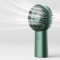 JisuLife  Premium Portable Mini Fan Life6 (FA20X)  USB C Rechargeable, 3 Wind Speeds, 4000mAh  Deep Green