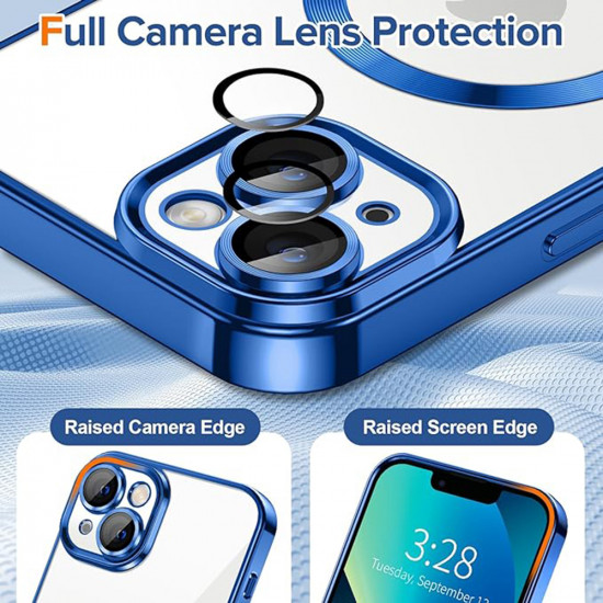Techsuit Luxury Crystal MagSafe iPhone 13 Deep Blue Techsuit Luxury Crystal MagSafe iPhone 13 Deep Blue
