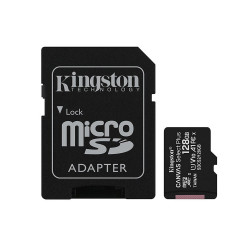 Kingston  Memory Card Canvas Select Plus (SDCS2/128GB)  Android A1 MicroSDXC, Adapter, 128GB, Class 10 / UHS 1 U3  Black Kingston  Memory Card Canvas Select Plus (SDCS2/128GB)  Android A1 MicroSDXC, Adapter, 128GB, Class 10 / UHS 1 U3  Black