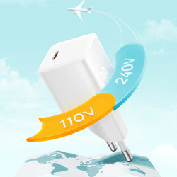 Baseus  Wall Charger (P10110902313 00)  GaN, Type C, Fast Charging, 30W, with Cable Type C, 100W, 1m  Galaxy Blue