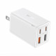 Baseus  [US Plug] Wall Charger GaN6 Pro (P10162702213 00)  2x USB, 2x Type C, 65W, Cable Type C, 100W, 20V, 5A, 1m  White