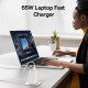 Baseus  [US Plug] Wall Charger GaN6 Pro (P10162702213 00)  2x USB, 2x Type C, 65W, Cable Type C, 100W, 20V, 5A, 1m  White