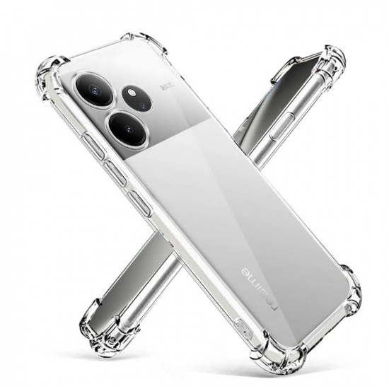 Techsuit  Shockproof Clear Silicone  Realme GT 6 / GT 6T  Clear