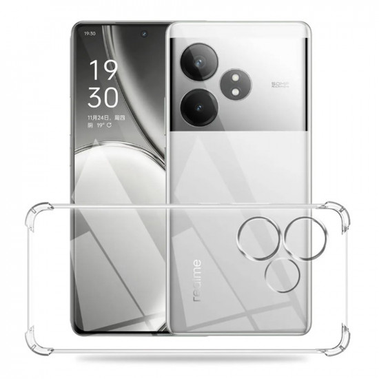 Techsuit  Shockproof Clear Silicone  Realme GT 6 / GT 6T  Clear