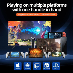 Techsuit  Wireless Controller (BSP D9)  for NS Switch/PS3/PS4, Bluetooth V5.2, 400mAh  Red