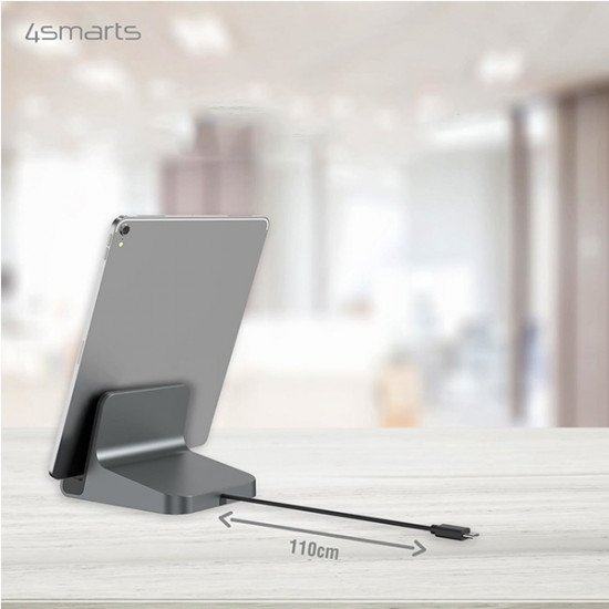 4smarts Docking Station for Tablets VoltDock Lightning 20W Gunmetal 462267