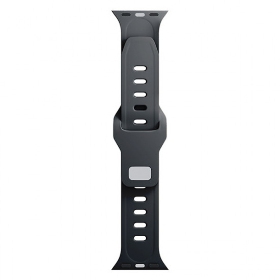 3MK Silicone Watch Strap black for Apple Watch 42/44/45/49mm